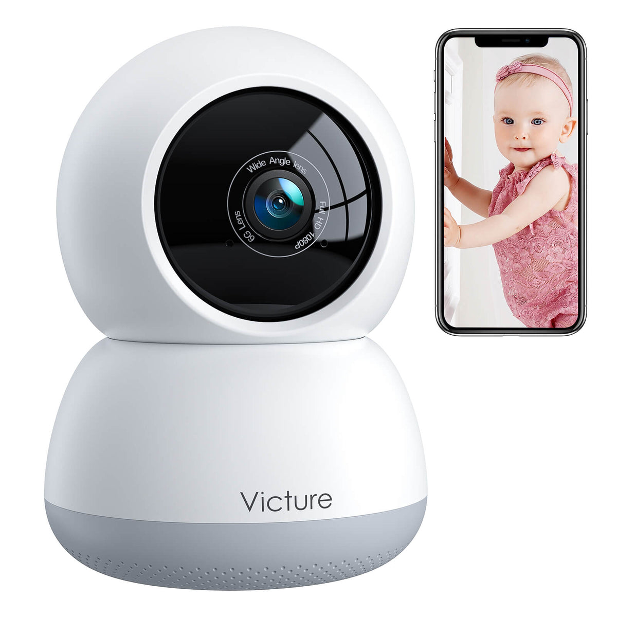 Victure SC210N1080P HD Baby Monitor WiFi Security Indoor IP