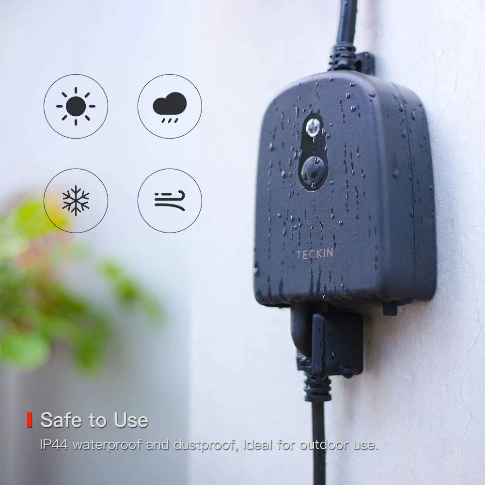 Teckin SS36 Outdoor WiFi Smart Plug with 2 Sockets