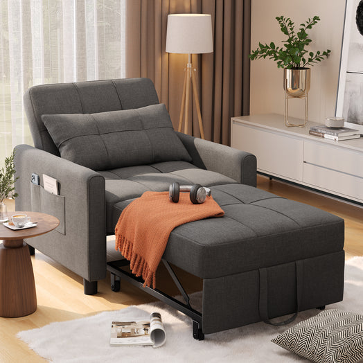 Victure AR20 Convertible Sleeper Sofa Chair Bed with Pillow and Pocket