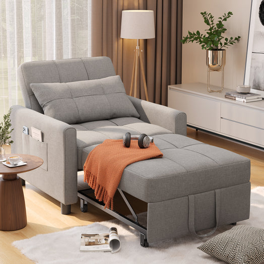 Victure AR20 Convertible Sleeper Sofa Chair Bed with Pillow and Pocket