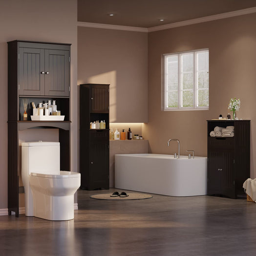 Victure AP12 Over The Toilet Storage Cabinet with Adjustable Shelf and Double Doors