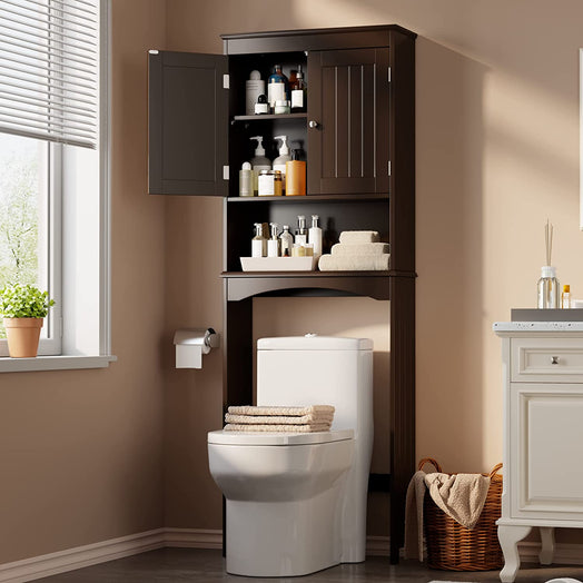 Victure AP12 Over The Toilet Storage Cabinet with Adjustable Shelf and Double Doors