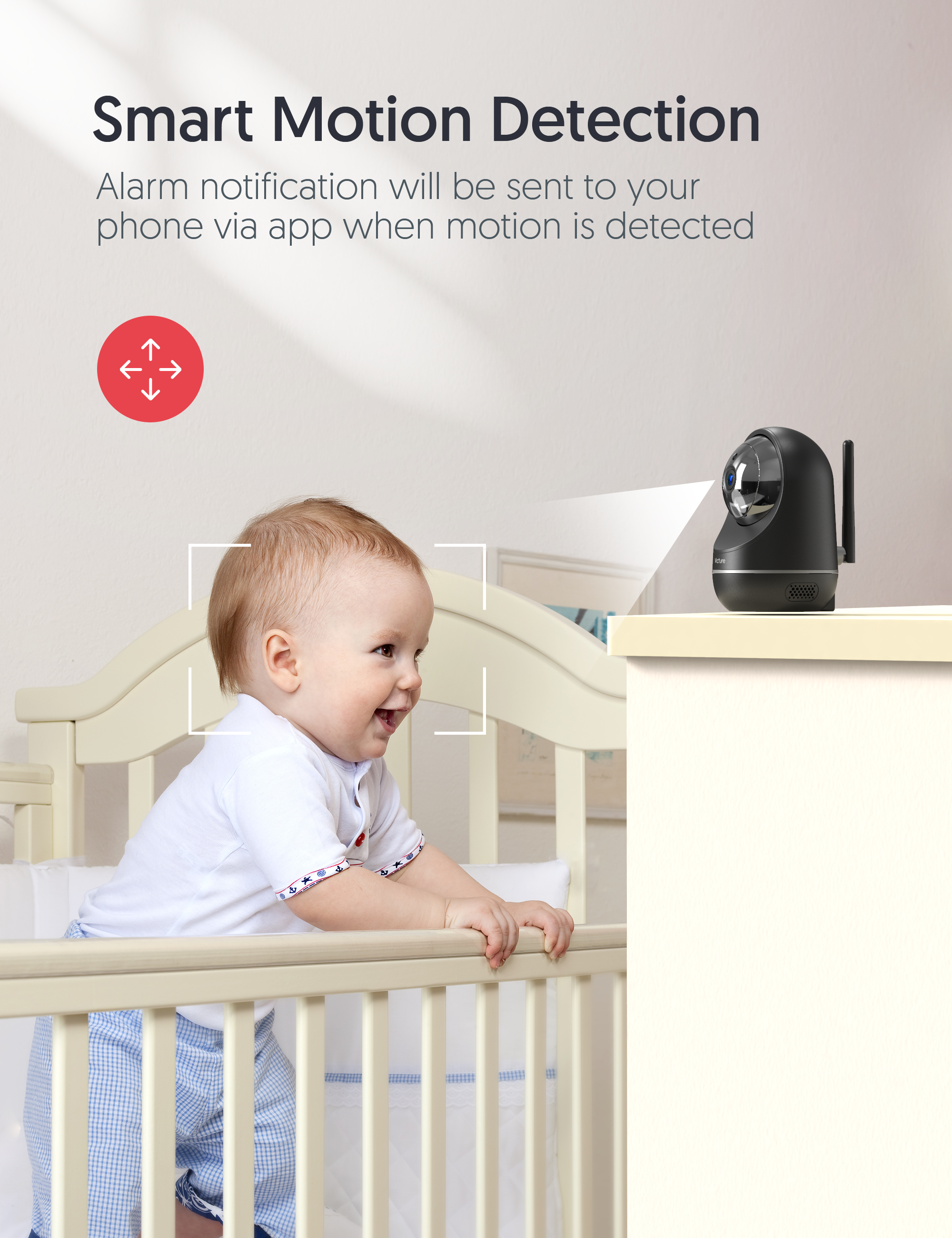 Victure PC650 1080P Wifi Baby Monitor with Camera and Night Vision