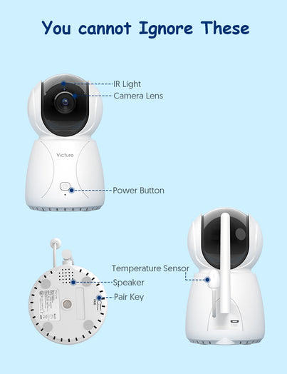 Victure BM45 Upgrade Baby Monitor