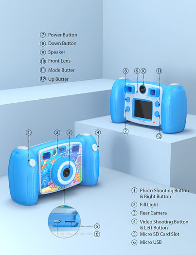 Victure KC400-B Kids Camera