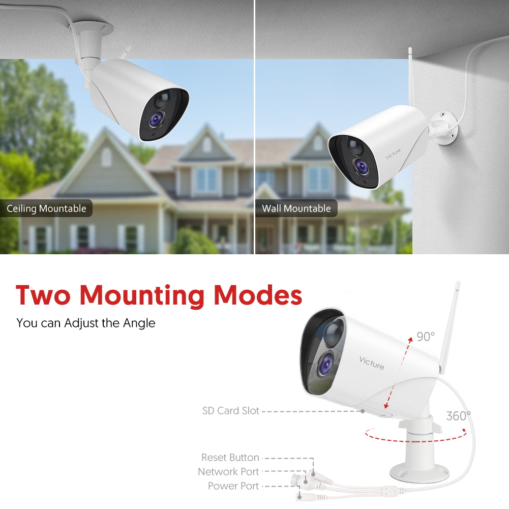 Victure PC750 1080P Outdoor Security Camera for Home Security